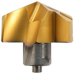 Ingersoll TPA1670R01 Drill Tip, 17 mm Dia, 16 Insert Seat, 140 deg Included Angle, P15, P30 Grade, Manufacturer's Grade: IN2505, Yes Through Coolant (Yes/No), TiN, TiAlN